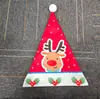 Chapéu de Natal com Estampa de Desenho Animado Estilo Papai Noel Rena Chapéu de Natal para Adulto Fantasia de Festa de Natal