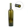 Garrafa de Vinho Tinto Verde Escuro 750ml Garrafa Vazia Pode Ser Usada como Logo de Rótulo e Pode Ser Cortada com Tampa de Cortiça para Selar Sem Vazamento