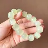 Pulsera de Cuentas de Jade Afgano Tipo Hielo Ojo de Gato Estilo Antiguo Pulsera de Cuentas de Manzana Pulsera de Jade Regalo de Jade Venta al por mayor