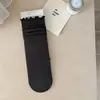 Meias femininas finas de outono até o meio da panturrilha, resistentes a odores, absorventes de suor, com bordas franzidas, meias de algodão estilo miu, meias longas de outono e inverno