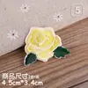 Parches Bordados de Flores al por Mayor, Parches de Flor de Rosa de 6 Colores para Decoración de Ropa y Camisetas, Parches para Reparar Agujeros, en Stock al por Mayor