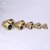 Codo de Ángulo Recto de Acero al Carbono Chapado con Zinc de Colores Doble Rosca Macho Reductor de Tamaño Hidráulico Estándar Americano a Estándar Británico Rosca Exterior de 90 Grados