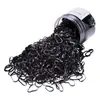 Diadema para niña, banda de goma para el cabello, desechable, negra, gruesa, sin cabello