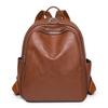 Bolso de mujer nuevo transfronterizo, mochila con textura de cuero suave de PU, bolso de viaje con estampado de letras de moda, bolso de viaje ligero y sencillo