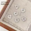 Contas Espaçadoras de Cor Preservada Banhadas a Cobre 18K com Furo Grande e Superfície Irregular Côncava-Convexa Anel Ondulado Corrente Pulseira Acessórios DIY Feitos à Mão