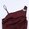 Comercio Exterior 2026 Primavera Nuevo Estilo Europeo y Americano Moda para Mujer Sexy Asimétrico Vestido Midi 8840386