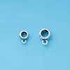 Plata S925 Accesorios DIY Hebilla Colgante Hebilla de Cuentas de Plata Hebilla Colgante Hebilla de Cordón de Tres Vías Hebilla Colgante con Anillo
