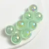 12mm Mabei luminoso fino flash contas redondas colorido sol diy pulseira material de contas furo reto acessórios de joias contas soltas