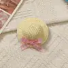 Ins Fofo Laço Trançado Chapéu de Palha Mini Grampo de Cabelo Pinça Bico de Pato Pequeno Fresco Feminino Estilo Japonês Grampo Decorativo Atacado