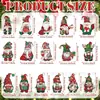 16 Piezas Gnomos Navideños Estacas para Jardín Decoración Exterior Enanos Rojos Verdes Señales Navideñas Decoraciones para Fiesta Navideña