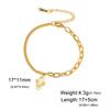 Planta de corte de suministro de exportación de comercio exterior pulsera de doble capa colgante de cactus hueco pulsera para mujer de acero inoxidable 304