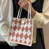 Lonchera Bolsa de Almuerzo 2022 Bolso de Lona Bolso de Hombro para Mujer estilo Ins Japonés Lingge Estudiantes Universitarios Bolso Escolar de Moda