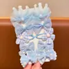 Grampo de Cabelo Flor Laço Fofo Estilo Coreano Acessório de Cabelo para Meninas Pequenas, Presilha para Franja, Grampo de Cabelo para Crianças, Não Danifica o Cabelo, Acessório de Cabelo para Meninas