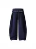 Calça Jogger Casual Xadrez Patchwork Estampada de Estrelas com Cordão para Homens e Mulheres, Nova Calça de Caimento Solto Emagrecedora Comprida