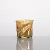 Copo de Água Colorido Estilo Nórdico Alto Valor Estético Copo Simples Torcido Copo Doméstico para Leite e Café Copo Espesso para Whisky e Vinho