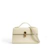 2026 Nuevo Bolso de Mano de Cuero Simple de Moda Bolso Cuadrado Pequeño de Hombro Nicho Bolso Cruzado Versátil de Gama Alta para Mujeres