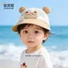 Chapéu de Bebê para Primavera e Verão, Estilo Fino, Reversível, para Meninas, Proteção Solar ao Ar Livre, Chapéu de Sol de Aba Larga, Boné de Beisebol para Bebês e Crianças