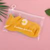 Bolsa com Zíper de Pintinho e Margarida de Alta Transparência, Bolsa Elástica para Embalagem de Joias, Bolsa para Armazenamento de Meias, Bolsa Autovedante com Aba de Puxar, Desconto em Estoque