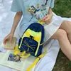 Mochila de Bloques de Color Dopamina de Alta Apariencia para Estudiantes, Ligera y Elegante para el Transporte Diario, Nueva Mochila Escolar, Mochila Pequeña Casual para Exteriores