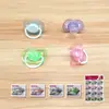 Chupón para bebé recién nacido forma de cabeza plana chupón para bebé material de silicona sueño juego boca productos de comercio exterior transfronterizo
