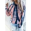 Suéter de manga larga con capucha y estampado teñido anudado para mujer, otoño e invierno, transfronterizo de Amazon Europa y Estados Unidos, talla grande, para mujer