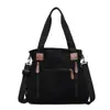 Bolsa Transversal Feminina Grande Capacidade Tecido com Toque de Luxo Bolsa Tote Simples Bolsa de Ombro Versátil e na Moda para Mulheres