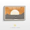 Pintura Decorativa Criativa Simples Abstrata de Nascer do Sol para Pendurar na Entrada Venda por Atacado Pintura Decorativa para Corredor Sala de Estar Pintura para Casa Quarto Sala de Jantar
