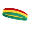 Faixa de Cabeça Colorida Absorvente de Suor para Homens e Mulheres, Faixa de Cabeça Esportiva para Corrida e Fitness, Faixa de Cabelo Colorida, Faixa de Cabeça que Absorve o Suor, Atacado