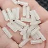 Jade Branco de Hotan em Xinjiang Jade Jinshi Jade Lutong Contas Espalhadas Rocha de Quartzo Jade Tubo Reto Contas Cilíndricas Coluna Reta Acessórios