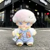 Solo ropa de muñeca: Ropa con colgante Dimoo Diario de recién nacido, lindos animales de dibujos animados, expresiones divertidas, conjunto de overol y sombrero