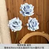 Diseño de Escena de Boda con Flores Artificiales Azules, Arreglo de Piso con Flores Falsas, Phalaenopsis, Tulipanes, Arreglo Floral Decorativo Suave