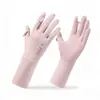 Guantes de Seda de Hielo Estilo Nuevo de Verano, Guantes Deportivos para Exteriores con Protección Solar para Mujer, Guantes Antideslizantes de Verano Anti-UV para Conducir y Ciclismo