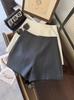 Pantalones Cortos de Traje Minimalistas Grises para Mujer Verano 2026 Ropa Exterior Adelgazantes Rectos de Cintura Alta Corte A Casuales A4842