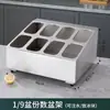 Caja de Embalaje Transfronteriza con Estante para Caja de Almacenamiento de Hielo, Caja para Conservar Mermelada Fría, Bandeja Rectangular de Acero Inoxidable Comercial para Porciones de Condimentos