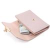 Fabricante Directo Billetera Corta para Mujer Estilo Japonés y Coreano Transfronteriza Fresca PU Simple Versátil Colgante Hoja Plegable Bolso con 70% de Descuento