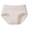 Al por mayor Algodón Puro Grado A Algodón de Color Entrepierna Extendida Textura Simple Panties para Mujer Cintura Media Control Ligero de Abdomen Bragas para Niñas
