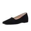 Zapatos de primavera 2024, nuevos, punta cuadrada plana, estilo hada, boca poco profunda, capa única, para mujer, tacón bajo, combinación de colores, tacón grueso elegante, para commuting, zapatos de mujer