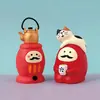 Adornos de Gato Naranja, Comestibles, Decoración Creativa Trendy Zakka Caja Misteriosa con Adornos Pequeños de Resina Ins