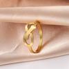 Anillo de titanio de moda simple símbolo del infinito hueso de perro anillo unisex fabricantes al por mayor anillo de acero inoxidable
