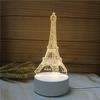 Luz noturna 3D criativa pequena luminária de mesa atividade pequeno presente empresa presente de Natal acrílico placa suporte de lâmpada atacado