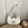 Bolso de Luna Retro de Diseño de Nicho Invierno 2025 Color Sólido Bolso de Hombro Popular Bolso de Mano Texturizado para el Trabajo