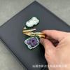 Nueva pulsera con incrustaciones de perlas barrocas naturales, piedra amatista, pulsera de color diamante completo, fabricantes, suministro al por mayor