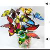 Haste de Borboleta Colorida Simulada Borboleta Estéreo 3D Criativa Pvc Festa Chão Arranjo de Flores Jardinagem Decoração Externa Embelezamento