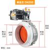 Válvula Borboleta Pneumática Xinghai Flange Dupla V2Fs Flange Única V1Fs Placa de Poliuretano Liga de Alumínio Pó de Cimento