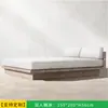 Villa exterior de estilo nórdico, sofá de teca, juego de muebles de jardín para patio, terraza de apartamento grande exterior de hotel, cama junto a la piscina