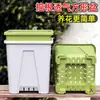 Vaso de Flor Quadrado Terceira Geração Coluna de Ar Espessada Respirável Controle de Raiz Vaso Qingshan para Uso Doméstico Vaso Grande de Plástico para Rosas e Hortênsias