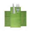 Juegos Desechables de Cuchillo y Tenedor de Colores con Servilletas, Logo Personalizable, Juegos de Cuchillo y Tenedor Plegables para Restaurantes Occidentales y Hoteles, Servilletas Libres de Polvo