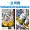 Bebedouro Automático para Pombos Comedouro Suspenso para Pássaros Pequenos Caixa Suspensa Garrafa de Bebida para Aves Bebedouro Caixa de Ração Caixa de Bebida