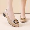 Zapatos Planos para Mujer 2026 Primavera y Otoño Nuevo Estilo Verano Zapatos para Mamá Boca Baja Versátiles Zapatos para Mujer Cuero Suave Suela Suave Mocasines