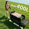 Carrito de Camping para Exteriores con Función Reclinable, Carrito de Campamento Plegable Portátil para Acampar y Puestos de Mercado